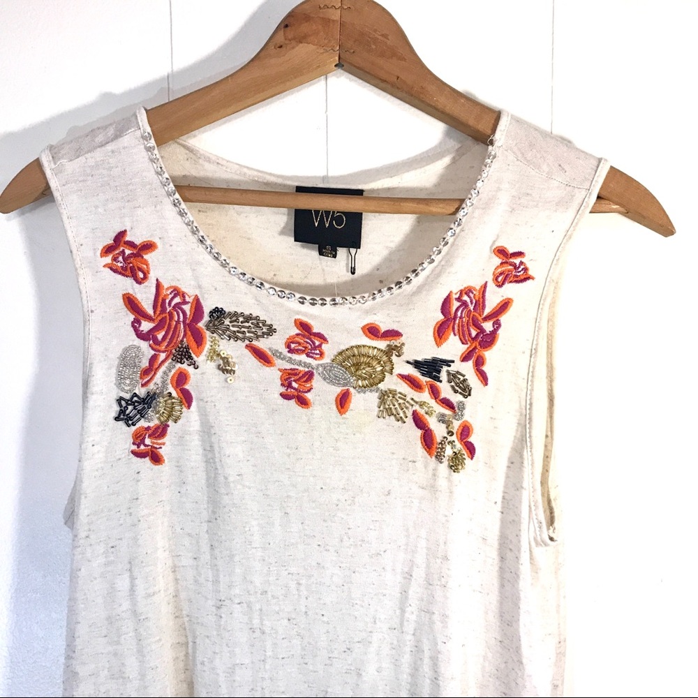 W5 Sequin Floral Tank
